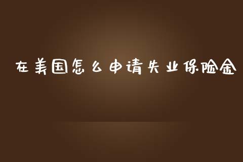 在美国怎么申请失业保险金_https://m.gongyisiwang.com_财经咨询_第1张