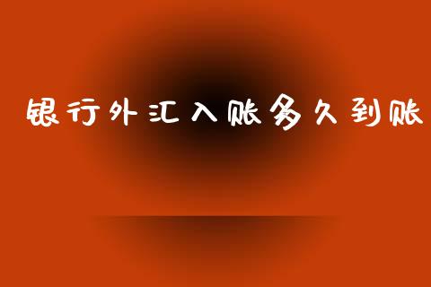 银行外汇入账多久到账_https://m.gongyisiwang.com_保险理财_第1张