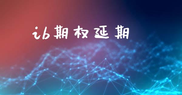 ib期权延期_https://m.gongyisiwang.com_信托投资_第1张