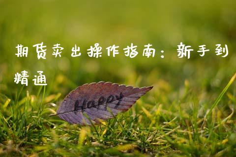期货卖出操作指南：新手到精通_https://m.gongyisiwang.com_信托投资_第1张