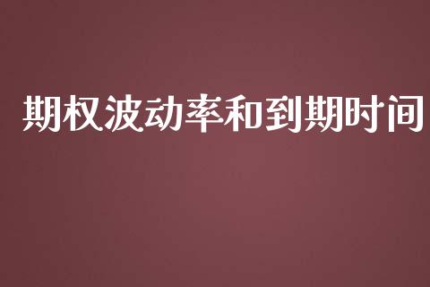 期权波动率和到期时间_https://m.gongyisiwang.com_财经咨询_第1张