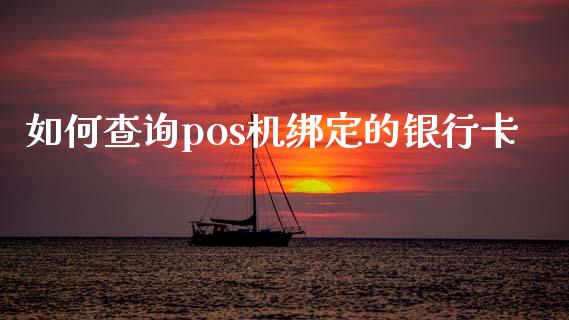 如何查询pos机绑定的银行卡_https://m.gongyisiwang.com_财经咨询_第1张