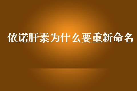 依诺肝素为什么要重新命名_https://m.gongyisiwang.com_商业资讯_第1张