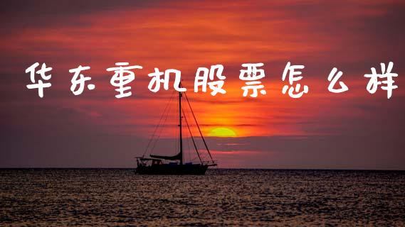 华东重机股票怎么样_https://m.gongyisiwang.com_理财产品_第1张