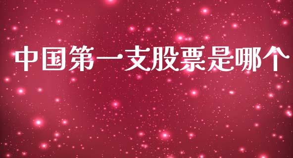 中国第一支股票是哪个_https://m.gongyisiwang.com_保险理财_第1张