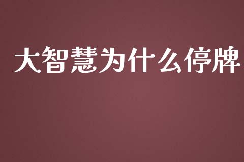 大智慧为什么停牌_https://m.gongyisiwang.com_债券咨询_第1张