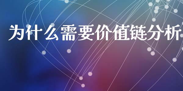 为什么需要价值链分析_https://m.gongyisiwang.com_财经咨询_第1张