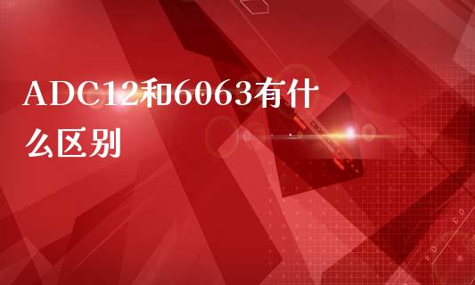 ADC12和6063有什么区别_https://m.gongyisiwang.com_保险理财_第1张