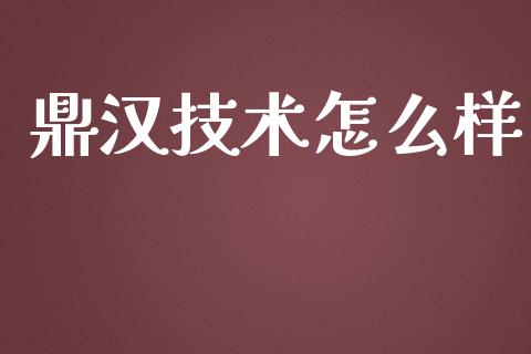 鼎汉技术怎么样_https://m.gongyisiwang.com_信托投资_第1张