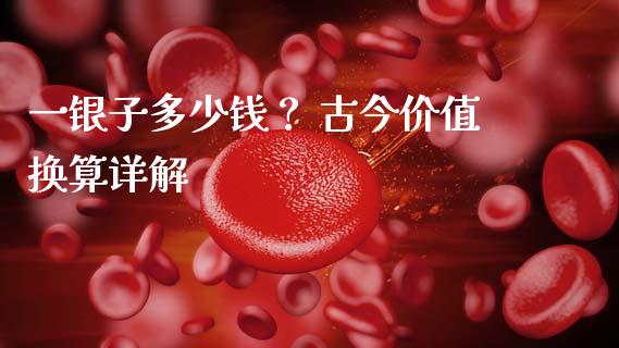 一银子多少钱？ 古今价值换算详解_https://m.gongyisiwang.com_财经咨询_第1张