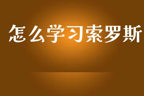 怎么学习索罗斯_https://m.gongyisiwang.com_理财投资_第1张