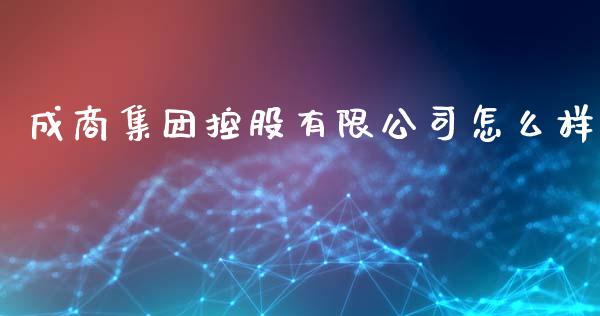 成商集团控股有限公司怎么样_https://m.gongyisiwang.com_保险理财_第1张