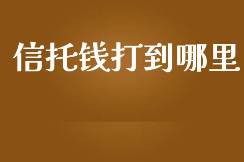 信托钱打到哪里_https://m.gongyisiwang.com_信托投资_第1张