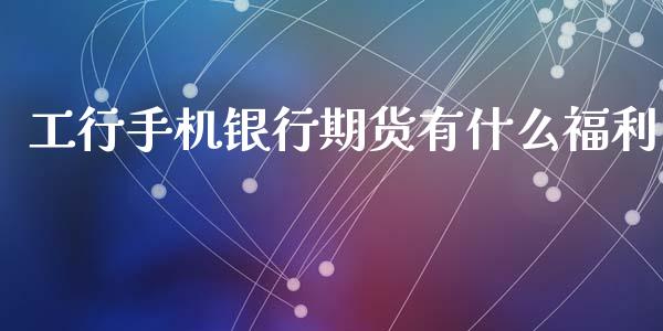 工行手机银行期货有什么福利_https://m.gongyisiwang.com_保险理财_第1张