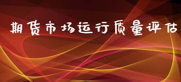 期货市场运行质量评估_https://m.gongyisiwang.com_保险理财_第1张