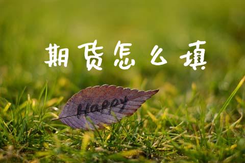 期货怎么填_https://m.gongyisiwang.com_理财投资_第1张