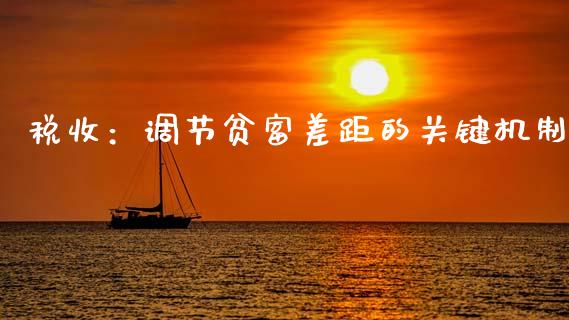 税收：调节贫富差距的关键机制_https://m.gongyisiwang.com_财经咨询_第1张