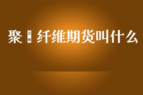 聚酯纤维期货叫什么_https://m.gongyisiwang.com_保险理财_第1张