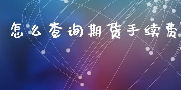 怎么查询期货手续费_https://m.gongyisiwang.com_财经时评_第1张