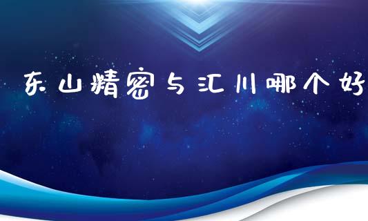 东山精密与汇川哪个好_https://m.gongyisiwang.com_财经时评_第1张