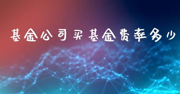 基金公司买基金费率多少_https://m.gongyisiwang.com_财经咨询_第1张