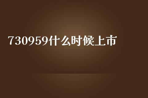 730959什么时候上市_https://m.gongyisiwang.com_债券咨询_第1张