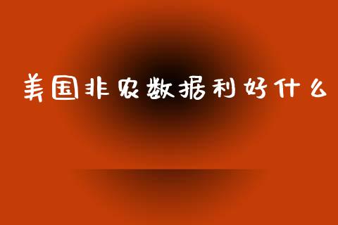 美国非农数据利好什么_https://m.gongyisiwang.com_财经时评_第1张