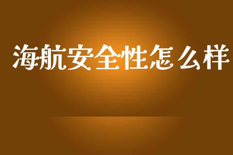 海航安全性怎么样_https://m.gongyisiwang.com_理财投资_第1张