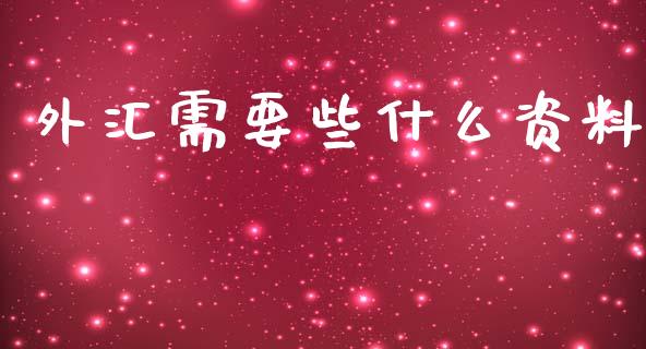 外汇需要些什么资料_https://m.gongyisiwang.com_商业资讯_第1张