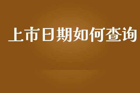 上市日期如何查询_https://m.gongyisiwang.com_理财产品_第1张