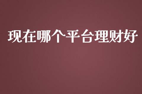 现在哪个平台理财好_https://m.gongyisiwang.com_信托投资_第1张