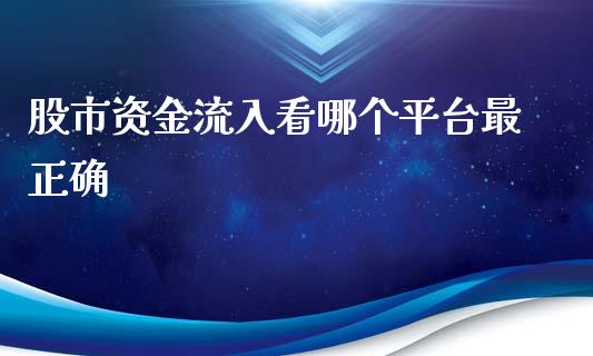 股市资金流入看哪个平台最正确_https://m.gongyisiwang.com_理财投资_第1张