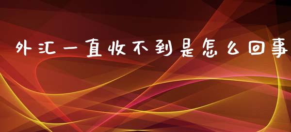 外汇一直收不到是怎么回事_https://m.gongyisiwang.com_债券咨询_第1张