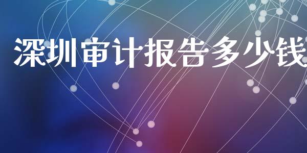 深圳审计报告多少钱_https://m.gongyisiwang.com_理财投资_第1张