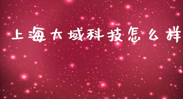 上海大域科技怎么样_https://m.gongyisiwang.com_商业资讯_第1张