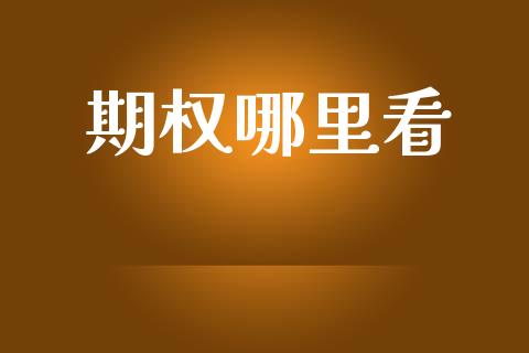 期权哪里看_https://m.gongyisiwang.com_保险理财_第1张