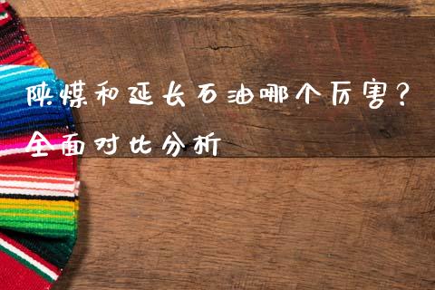 陕煤和延长石油哪个厉害？全面对比分析_https://m.gongyisiwang.com_财经咨询_第1张