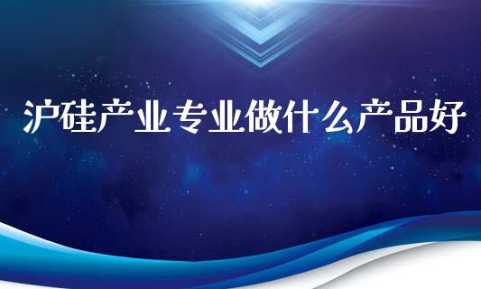 沪硅产业专业做什么产品好_https://m.gongyisiwang.com_理财产品_第1张