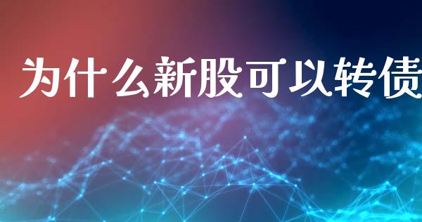 为什么新股可以转债_https://m.gongyisiwang.com_理财投资_第1张