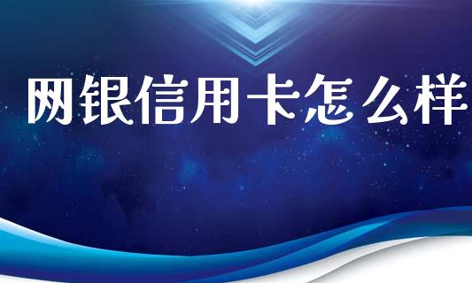 网银信用卡怎么样_https://m.gongyisiwang.com_保险理财_第1张