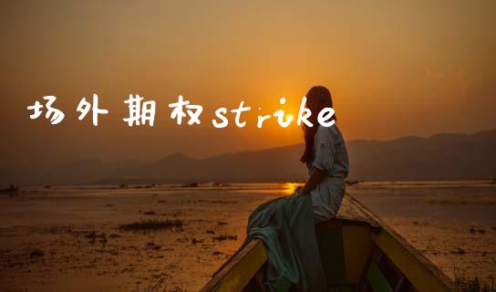 场外期权strike_https://m.gongyisiwang.com_财经咨询_第1张