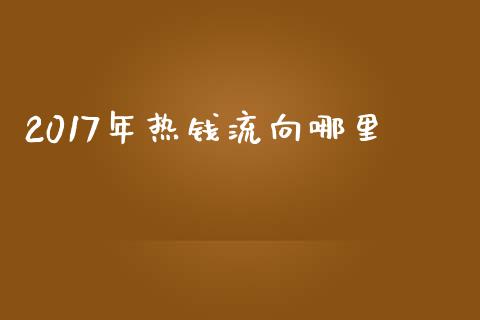 2017年热钱流向哪里_https://m.gongyisiwang.com_理财投资_第1张