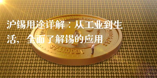 沪锡用途详解：从工业到生活，全面了解锡的应用_https://m.gongyisiwang.com_理财产品_第1张