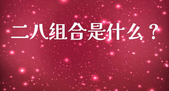 二八组合是什么？_https://m.gongyisiwang.com_财经咨询_第1张
