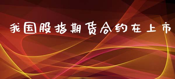 我国股指期货合约在上市_https://m.gongyisiwang.com_理财产品_第1张