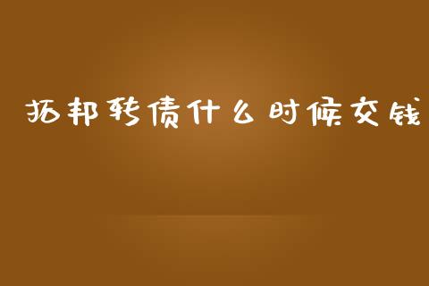 拓邦转债什么时候交钱_https://m.gongyisiwang.com_理财产品_第1张