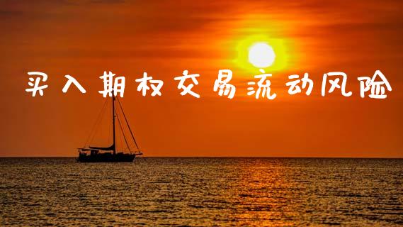 买入期权交易流动风险_https://m.gongyisiwang.com_保险理财_第1张