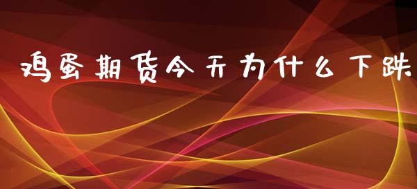 鸡蛋期货今天为什么下跌_https://m.gongyisiwang.com_理财产品_第1张