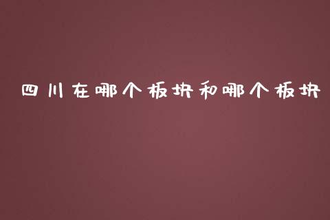 四川在哪个板块和哪个板块_https://m.gongyisiwang.com_理财产品_第1张