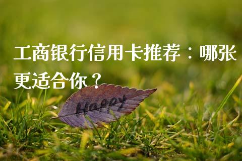 工商银行信用卡推荐：哪张更适合你？_https://m.gongyisiwang.com_理财投资_第1张